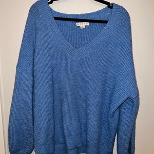 HYFVE Sky Blue V-Neck Sweater